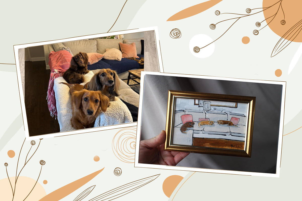 Custom Painting Pet Portrait from photo Personalized portraits Original Handmade Framed Art
