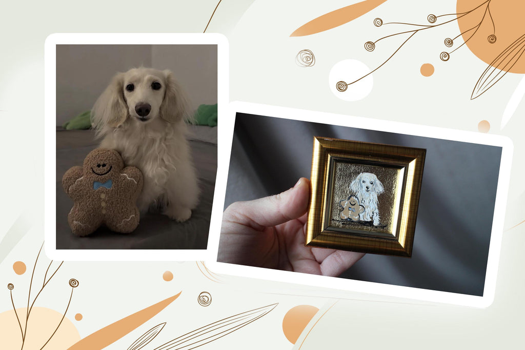 Custom Painting Pet Portrait from photo Personalized portraits Original Handmade Framed Art